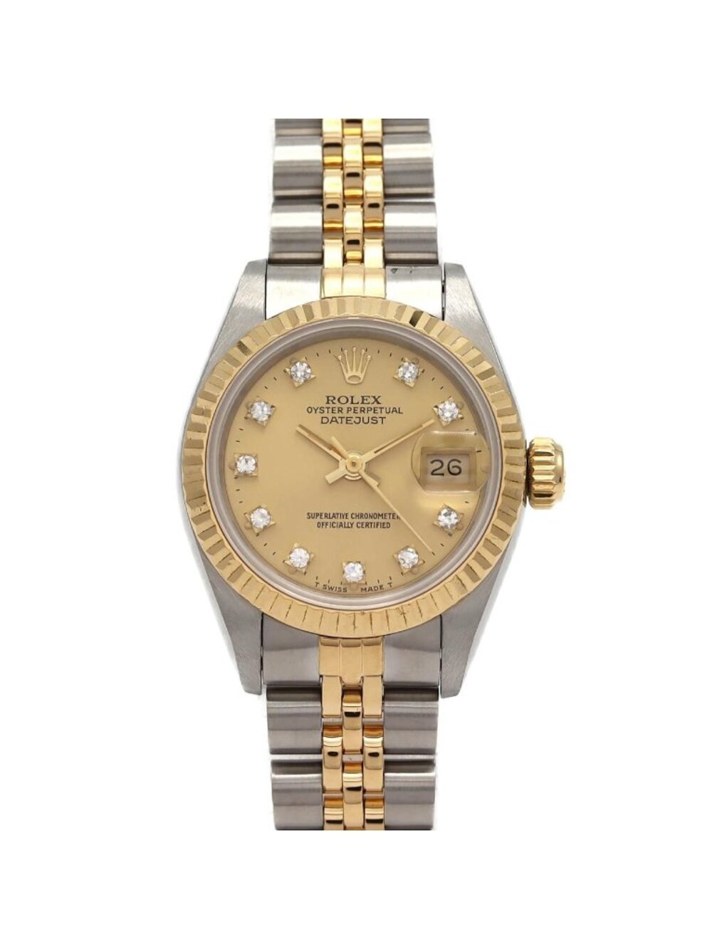 Rolex Datejust Stainless Steel Yellow Gold Automatic Watch